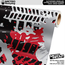 Metro Wrap Tire Splatter Red Tiger Premium Vinyl Film picture