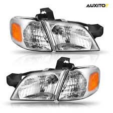 Headlights + AMBER Signal Lamps 2Set Fit Chevy Venture Pontiac Montana 1997-2005 picture