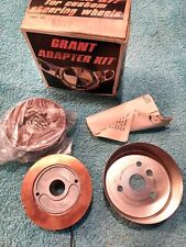DATSUN GRANT #3590 1200CC NOS VINTAGE Chrome Steering Wheel and horn adapter kit picture