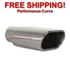 Stainless Steel Exhaust Tip Rolled Oval Slant 2.5