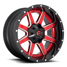5 20 Inch Black Red Wheels Rims Fuel Maverick D250 20x10