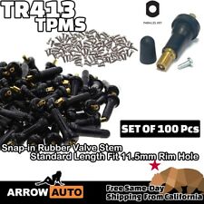 100x TPMS Tire Pressure Monitoring System Snap In Sensor Valve Stem TR413 TPMS picture