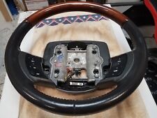 2005-2011 Lincoln Town Car Steering Wheel Grand Marquis WOODGRAIN WITH LEATHER picture