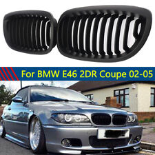 For BMW E46 Coupe 325Ci 330Ci LCI 2Door 2003-2006 Front Kidney Grill Matte Black picture