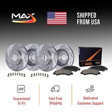 Front & Rear Drilled Brake Rotors + Pads for Subaru Forester Crosstrek picture