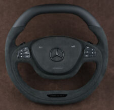 OEM Mercedes W222 S class Steering Wheel all Shadow Dark Flat Top & Bottom AMG picture