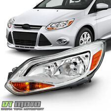 2012-2014 Ford Focus Chrome Halogen Headlight Headlamp Replacement Driver Side picture
