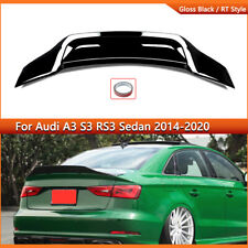 For 2014-20 Audi A3 S3 Rs3 8v Sedan Rt Style Gloss Black Rear Trunk Spoiler Wing picture
