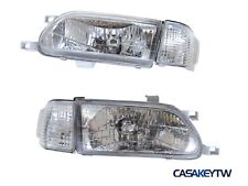 Clear Headligh Headlamp CHROME For 1995-1999 TOYOTA Tercel LHD picture