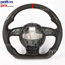 Carbon Fiber Flat Sports Steering Wheel for Audi 2012+ RS3 RS4 RS5 RS6 RS7 RS Q3 picture