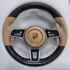 CARBON BEIGE Porsche Steering Wheel 991.2 911 Cayman/Boxster/Macan/Cayenne. picture