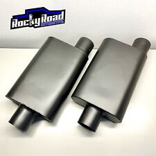 2 Performance Exhaust Mufflers 19 x 3 Inches Aluminized Steel SpeedFX (PAIR) picture