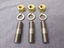 Triumph Spitfire/Herald STAINLESS STEEL Exhaust Downpipe Stud & Brass Nut Kit picture
