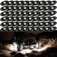 White 80Pods LED Rock Lights For Jeep Offroad Boat Truck UTV ATV Car Neon Lamp picture