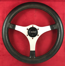 Genuine Momo Jackie Stewart signed edition black leather steering wheel RARE 7C picture