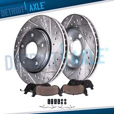 Rear Drilled Slotted Brake Rotors Brake Pads Kit for Subaru Outback Legacy WRX picture