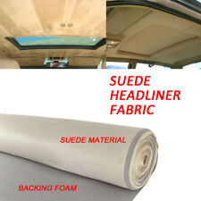 Headliner Fabric Suede Beige Foam Backed Replace Material For Jaguar XJ series picture