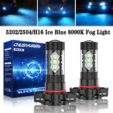 For GMC Canyon 2015-2021 5202 PS24W Ice Blue 8000K LED Fog Light Lamp Bulbs picture