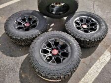 17x9 TRD Pro Matte Black Wheels Rims 2757017 AT4W Tires Tacoma 4runner FJ 6x139 picture