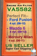 Ford Fusion(06-12) Mazda6(09-13) Mercury Milan(06-11) Quality Air Filter VA5582  picture