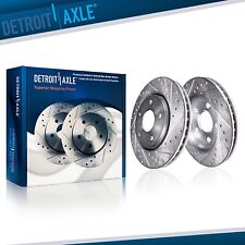 Front DRILLED Brake Rotors for Chevy Malibu Olds Cutlass Alero Grand AM picture