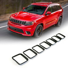 Black Front Grille Ring Inserts Fits Jeep Grand Cherokee Trackhawk SRT 2017-2021 picture