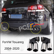 Dual Outlet Exhaust Tip Tail Muffler Tip For 04-2020 VW Touareg Stainless Steel picture