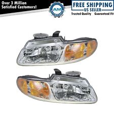 Headlights Headlamps Left & Right Pair Set for 96-99 Dodge Grand Caravan Voyager picture