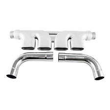 Silver Center Mount Exhaust CME KIT w/ Bends For 1993-2002 99 Chevy Camaro 5.7L picture