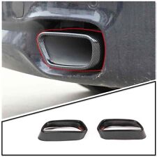 Carbon Fiber Look Rear Exhaust Muffler Tip Tail Pipe For BMW X5 F15 X6 2014 -18 picture