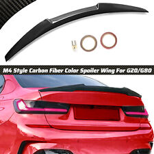 Carbon Fiber M4 Style Trunk Spoiler Wing For 2019-2024 BMW G20 330i M340i G80 M3 picture