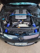 350z cold air intake Z1 motorsports blue fittings picture