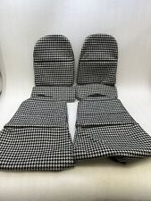 PORSCHE 911 997 GT3RS FOLDING CARBON BUCKET SEAT COVER SET GT3 HOUNDSTOOTH CLOTH picture