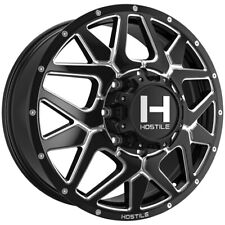 Hostile H402 Diablo Dually Front 20x8.25 8x210 Black/Milled Wheel Rim 20