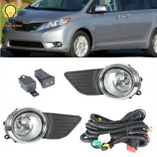 Driving Fog Lights Bumper Lamps w/Cover Switch kits For 2011-2015 Toyota Sienna picture