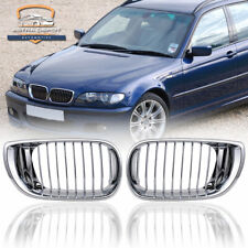 Chrome Front Bumper Kidney Grille For BMW E46 320i 330i 325xi 4D Sedan 2002-2005 picture