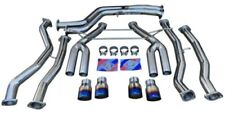 Full Stainless Exhaust System w/ Burnt Quad Tips FOR 2015+ M3 F80 M4 F82 F83 S55 picture