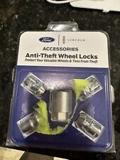 Genuine  Wheel Locks - Chrome Plated Ford Exposed Lugs DM5Z1A043A Brand New picture