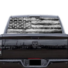 Trucks Rear Window Decal American Flag Vinyl Graphic Sticker for Pickup SUV picture