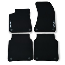 Velour Car Floor Mats For Audi A8 S8 4H Waterproof Black Carpet Rugs Auto Liners picture