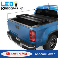 5FT 3-Fold Truck Bed Tonneau Cover For 2015-2023 Chevy Colorado GMC Canyon picture
