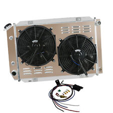 4 Rows Radiator+Shroud Fan Kits For 1979-1993 Ford Mustang LX GT 5.0L V8 302 AT picture
