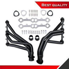 Black Steel Exhaust Headers Suit Chevy/Buick/Oldsmobile SBC V8 283 400 66-87 picture
