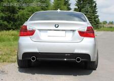 Stainless steel duplex sports exhaust BMW 3 Series E90 E91 E92 325d 330d each 90 mm round picture
