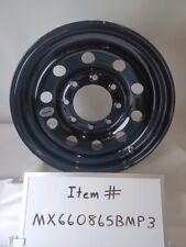 16X6 8X6.5 BLK MOD 4.88CB 0 OS Steel Trailer Wheel **TRAILER USE ONLY** picture