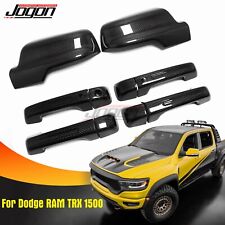 Dry Carbon Mirror Cover Caps & Door Handle Trim For Dodge Ram 1500 TRX 2019-2023 picture