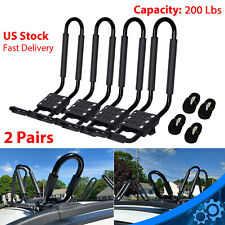 2 pairs Canoe Boat Kayak Roof Rack Car SUV Truck Top Mount Carrier J Cross Bar picture