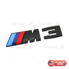 E90 E91 E92 Matte Black M3 Emblem Badge Sticker Car Rear Trunk OEM ABS M Series picture