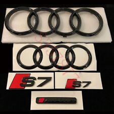 Gloss Black S7 Badges Package For Audi S7 4K 2019-2022 Exclusive Pack picture