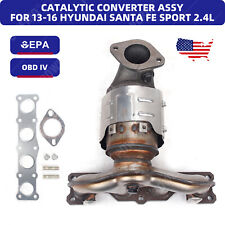 Fits 13-16 Hyundai Santa Fe Sport 2.4L Exhaust Manifold Catalytic Converter ASSY picture